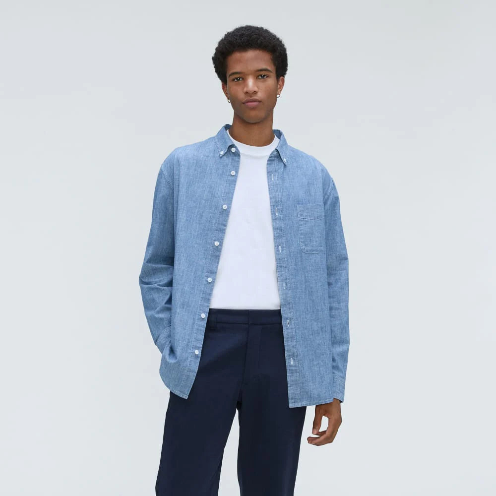 The Relaxed Organic Chambray Shirt  | Ivy Blue ReChambray