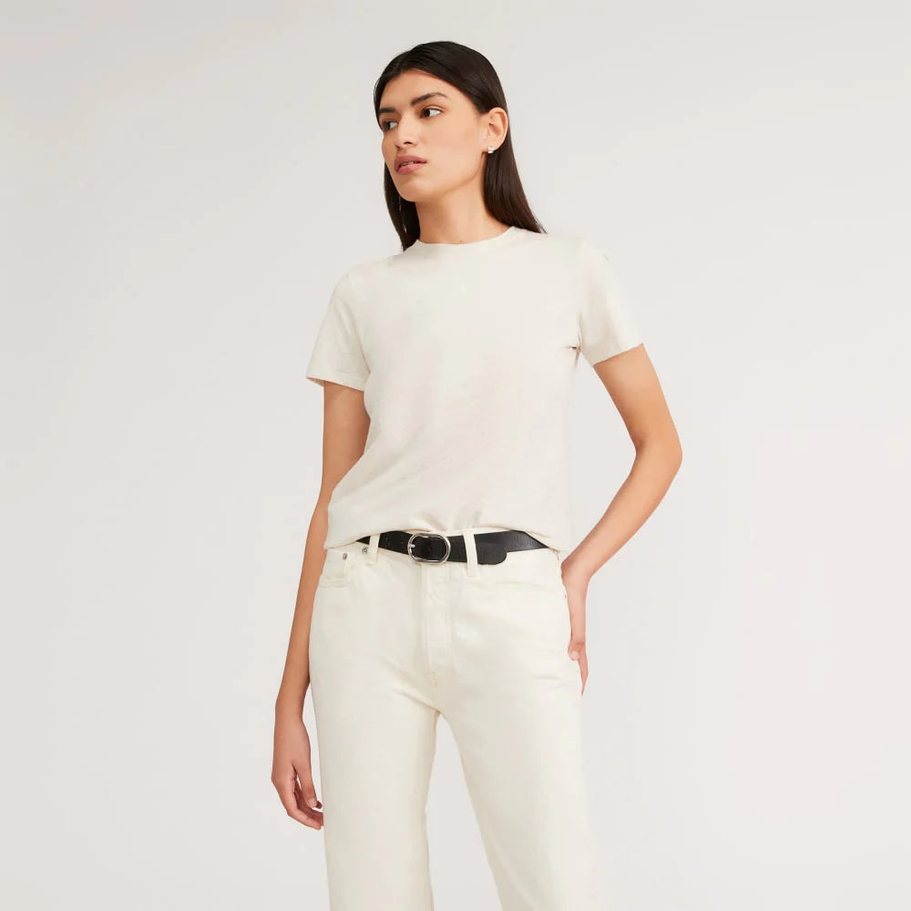 The Organic Cotton Crew Tee | Heathered Oat