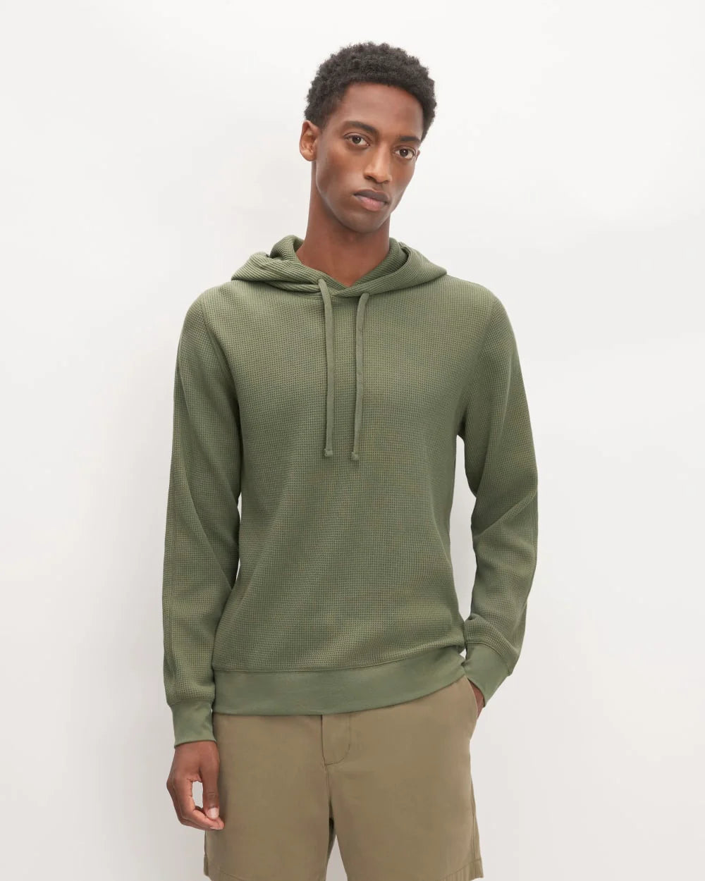 The Waffle-Knit Hoodie | Kalamata