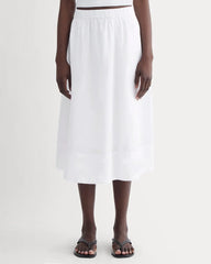 The Gauze Tiered Skirt | White
