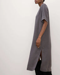 The Relaxed T-Shirt Dress in Buttersoft | Graphite