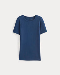 The Luxe Rib Crew | Estate Blue