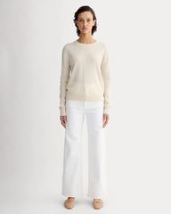 The Classic Crew in Cashmere | Bone