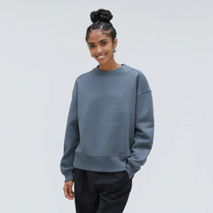 The Track Oversized Crew | Faded Blue