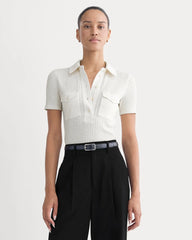 The Cozy Rib Polo | Bone