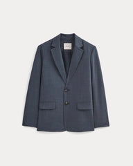 Tropical Wool Blazer | Heathered Navy