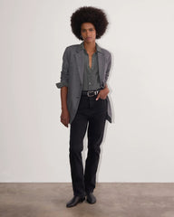 The Must-Have Shirt in Washable Silk | Graphite