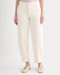 Twisted Seam Barrel Pant | Bone