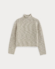 Rollneck Sweater | Bone/Trench Coat Twist