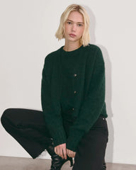 The Boxy Cardigan in Alpaca | Scarab