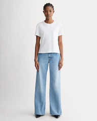 The Box-Cut Tee in Essential Cotton | White | Pocket