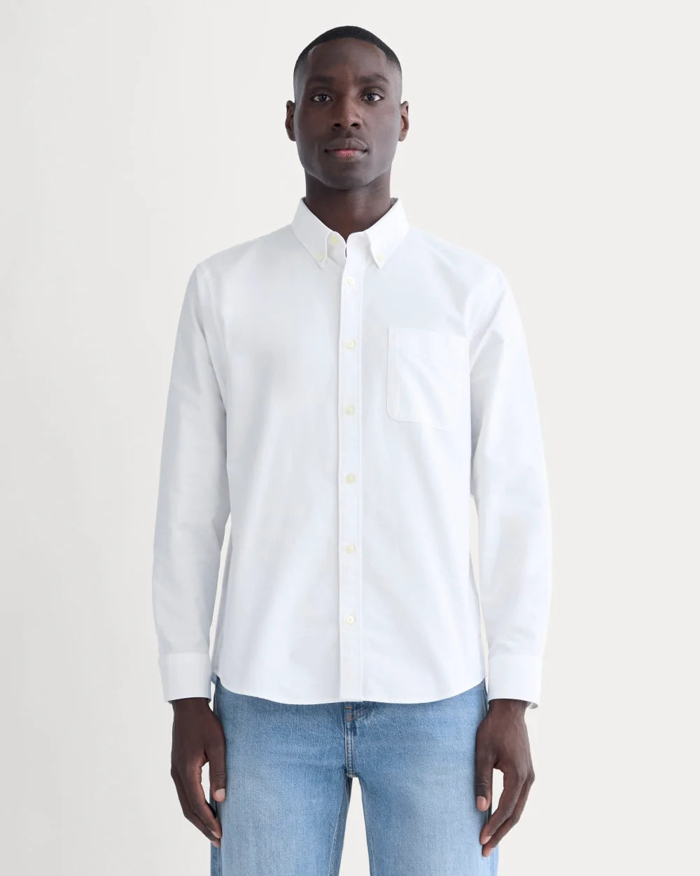 The Slim Oxford Shirt | White | Tall