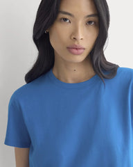 The Box-Cut Tee in Essential Cotton | Imperial Blue | No Pocket