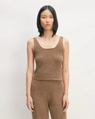 The Cozy-Stretch Tank | Heathered Toasted Coconut