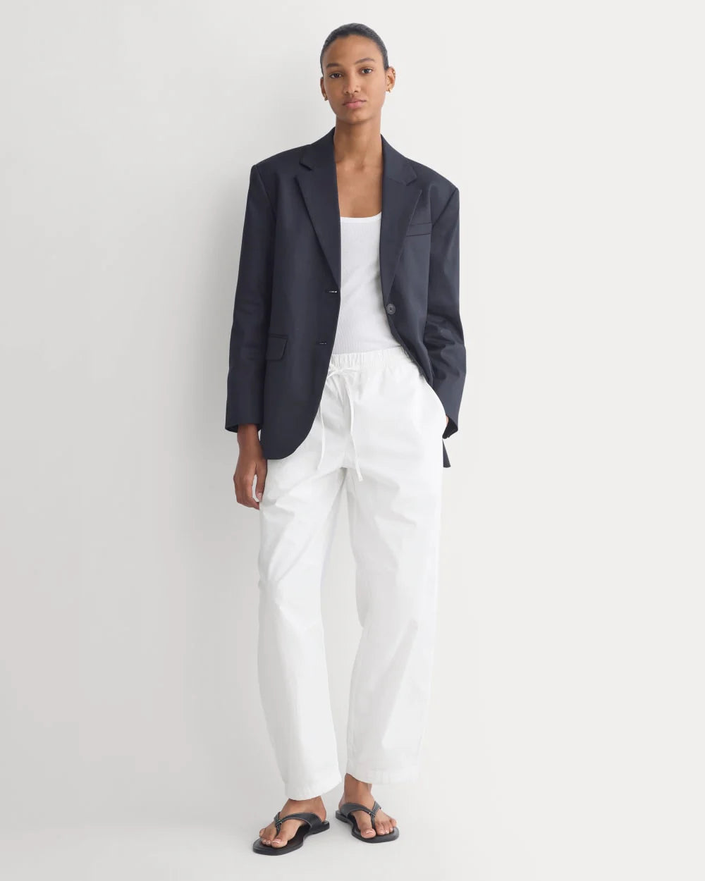 Pull-On Balloon Pant | White