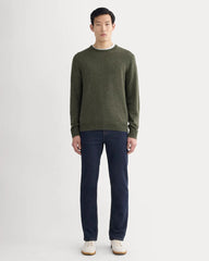 The Cashmere Crew | Heathered Army Green