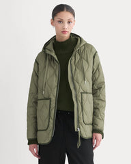 ReNew Quilted Hooded Liner | Lichen Green