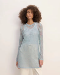 The Everlane x Marques' Almeida Alpaca Mesh Tunic | Mist