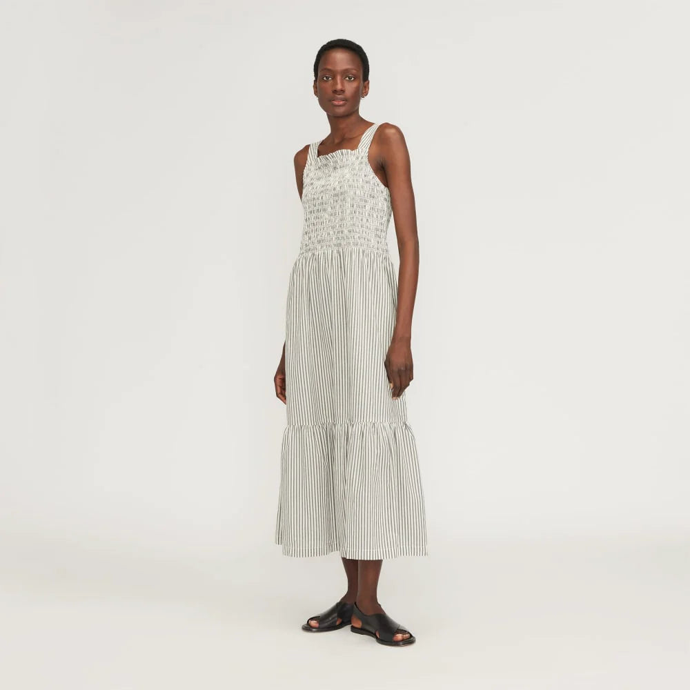 The Smock Dress | Black / Bone