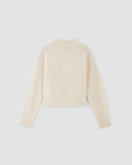 The Good Merino Wool Mockneck Sweater | Bone