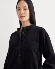 The Corduroy Mini Dress | Black