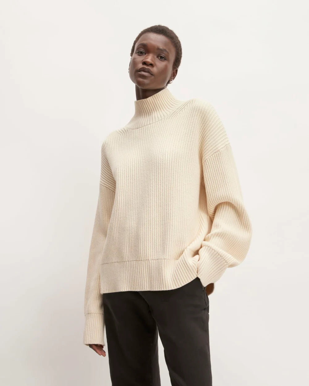 The Organic Cotton Ribbed Turtleneck | Canvas