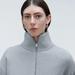 The Half-Zip Sweater in Luxe Merino | Sky