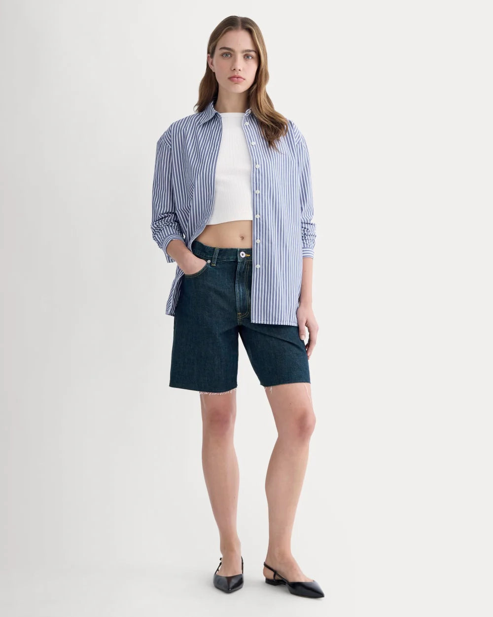 The OG Baggy Jean Short | Dark Indigo