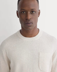 Textured Knit Tee | Heathered Oat