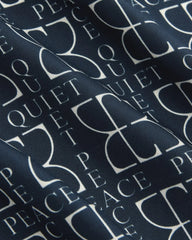 Everlane x Peace & Quiet Silk Bandana |  Navy