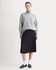 Luxe Fleece Turtleneck | Vintage Heather Grey