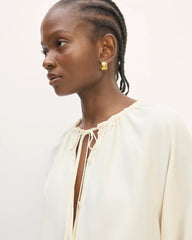 The Gathered Shirt in Butterlite | Bone