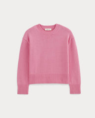 The Boxy Sweater in Everyday Cotton | Deep Pink