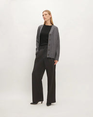 The Organic Cotton Cardigan | Heathered Charcoal