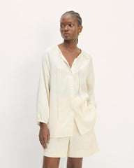 The Gathered Shirt in Butterlite | Bone