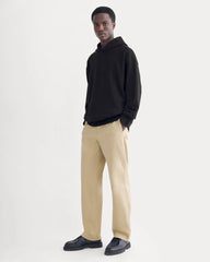 Twill Terry Jacquard Hoodie | Black