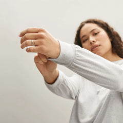 The Organic Cotton Long-Sleeve Tee |  Heathered Grey