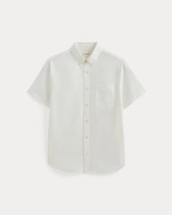 The Organic Short Sleeve Oxford Shirt | White