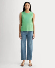 The Boyfriend Tank in Essential Cotton | Green Garment Dye