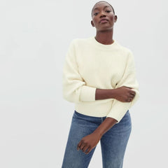 The Texture Cotton Crew | Canvas Tan