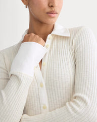 Cozy Rib Button-Up | Bone