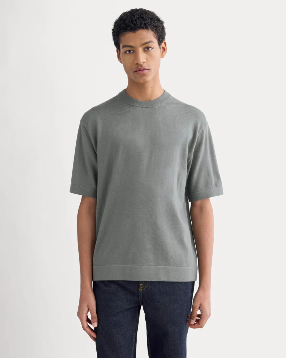Ultrasoft Sweater Tee | Agave Green