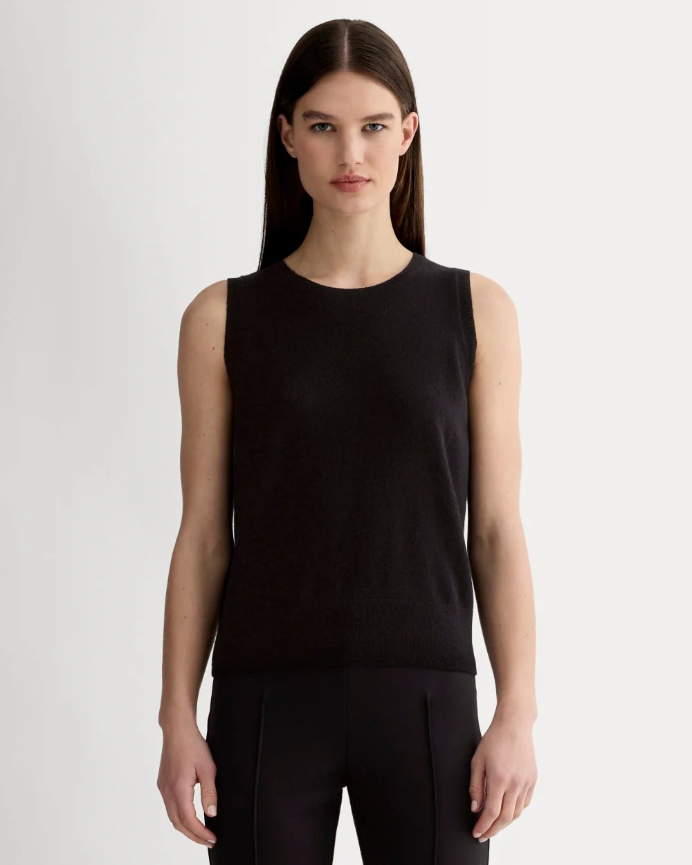 The Classic Tank in Cashmere | Black