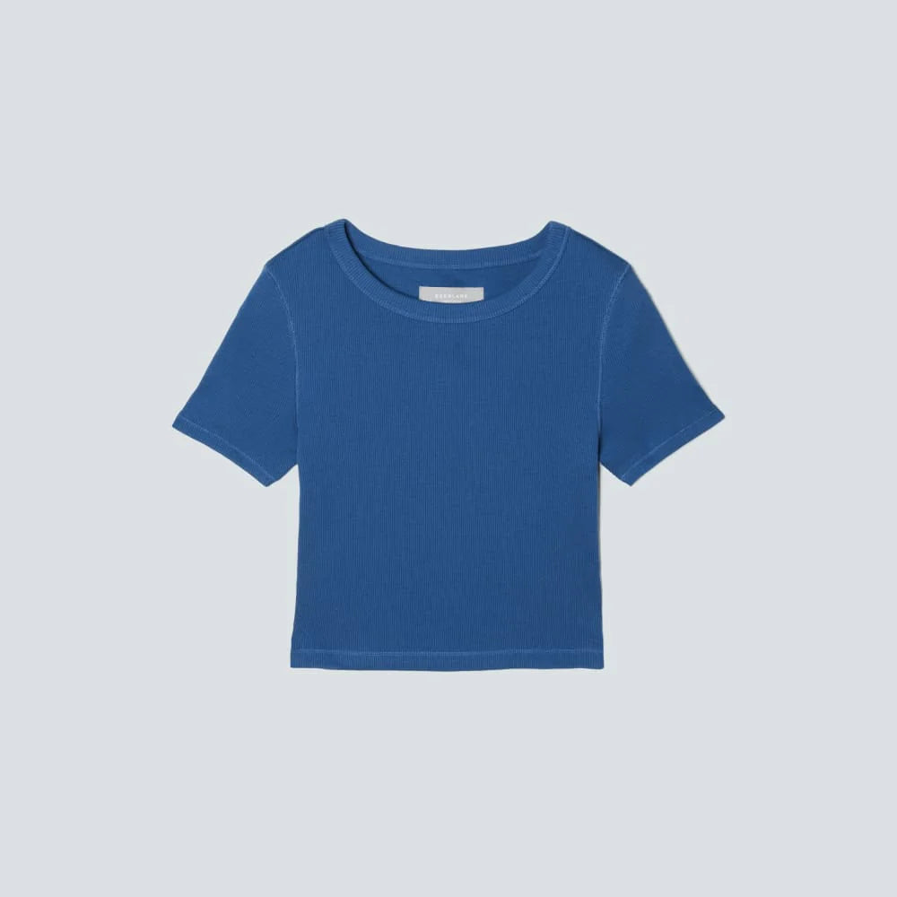 The ’90s Rib Tee | Deep Blue