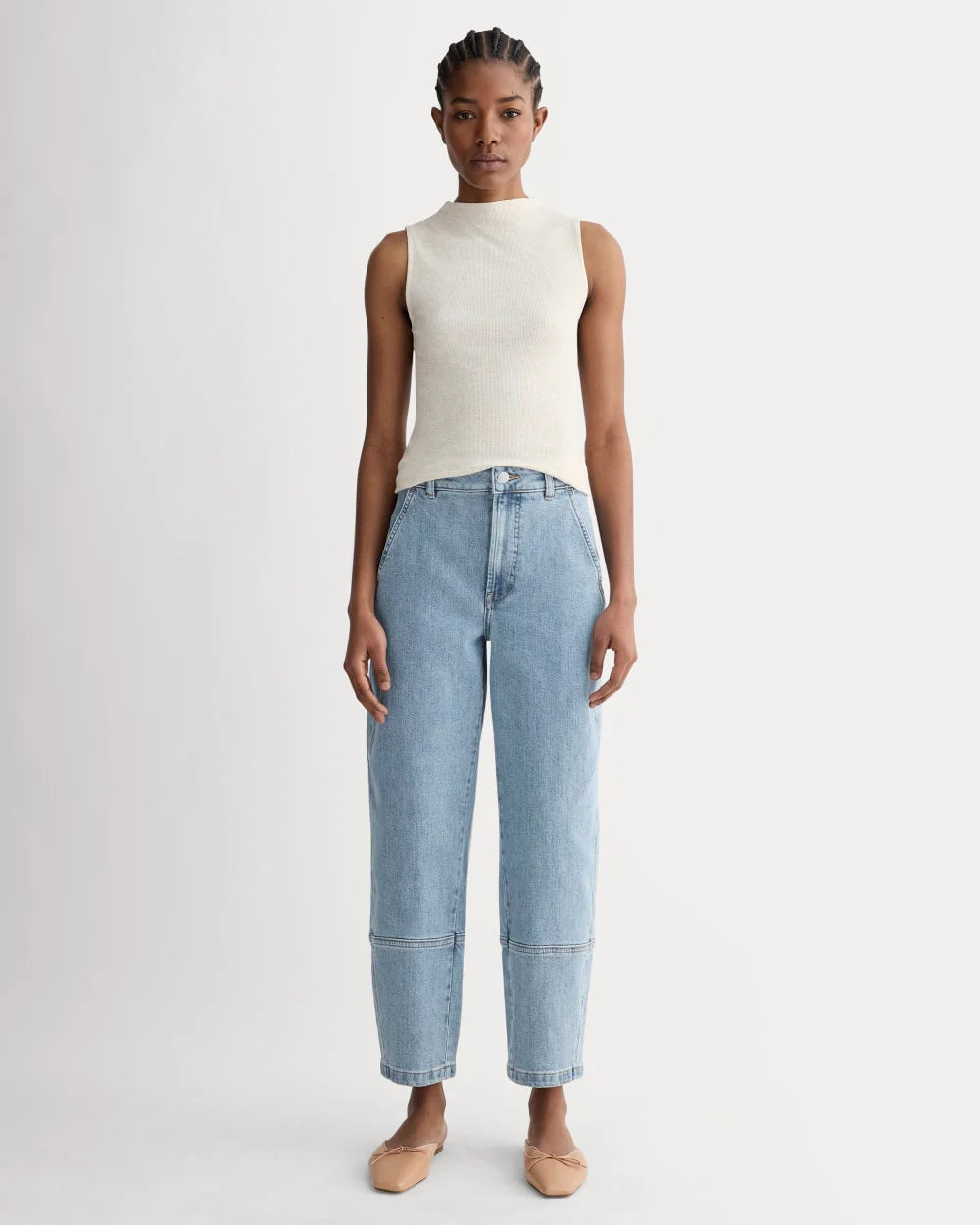 The Utility Barrel Jean | Light Indigo | Regular