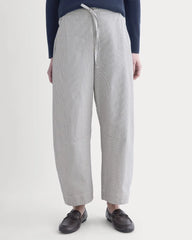The Easy Barrel Pant | Canvas Tan / Navy
