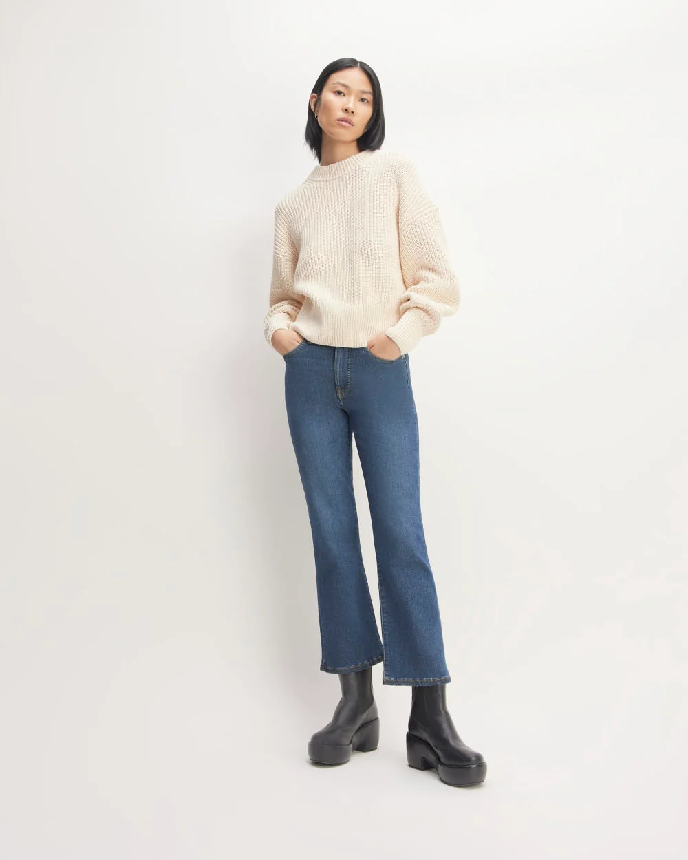 The Kick Bootcut Jean | Dark Indigo Blue