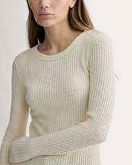 The Cozy Rib Long-Sleeve Tee | Bone