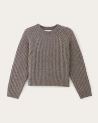 The Fisherman Crew in Cloud | Taupe Melange