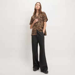 The Poplin Shirt | Tiger Stripe Toasted Coconut